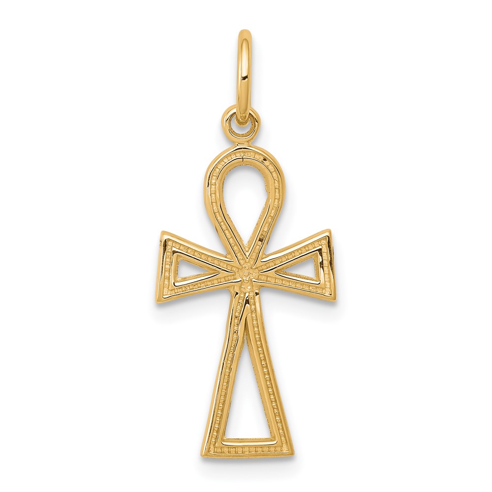 10K Ankh Cross Charm (10C289)