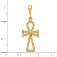 10K Ankh Cross Charm view 3