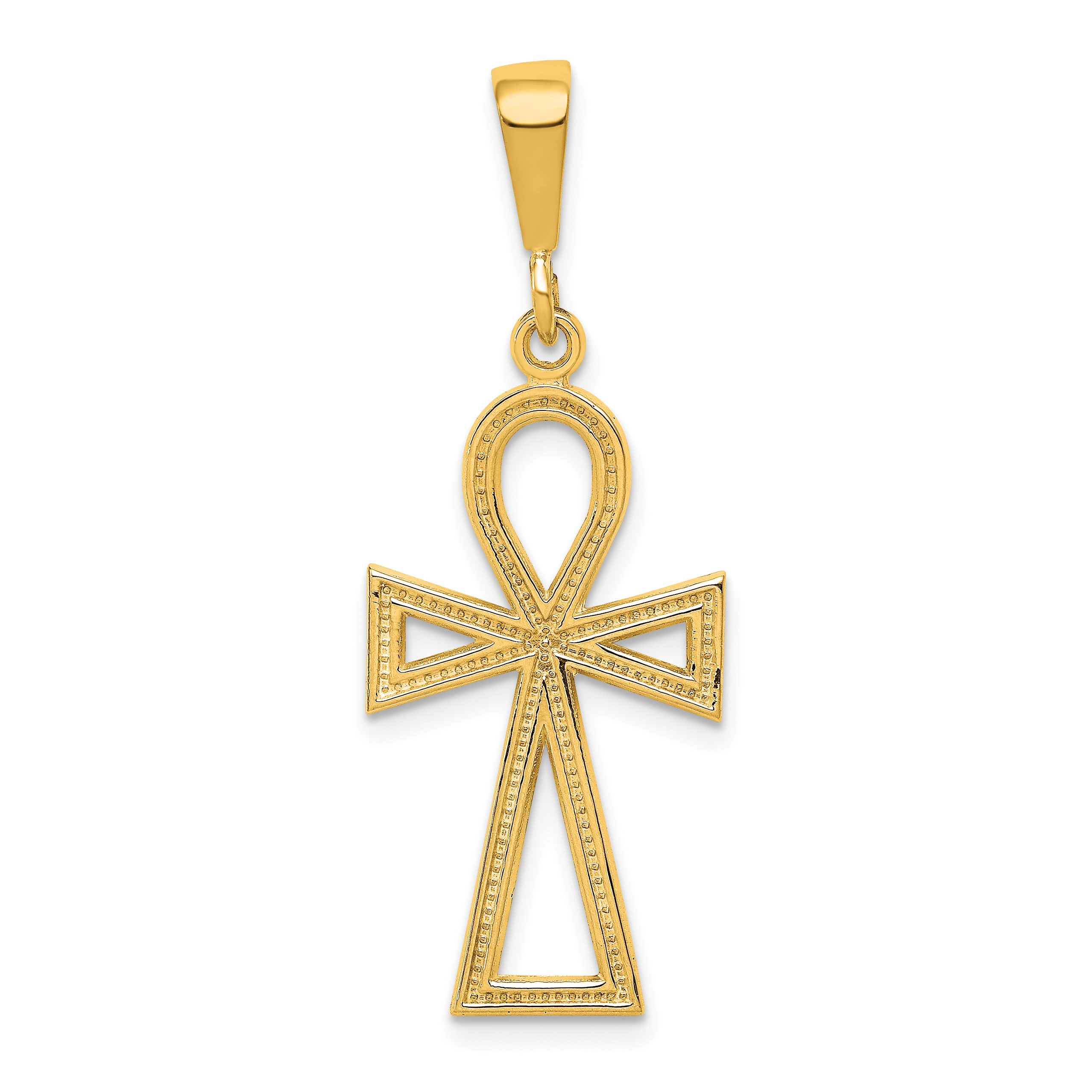 10K Ankh Cross Charm (10C290)