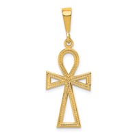 10K Ankh Cross Charm view 1