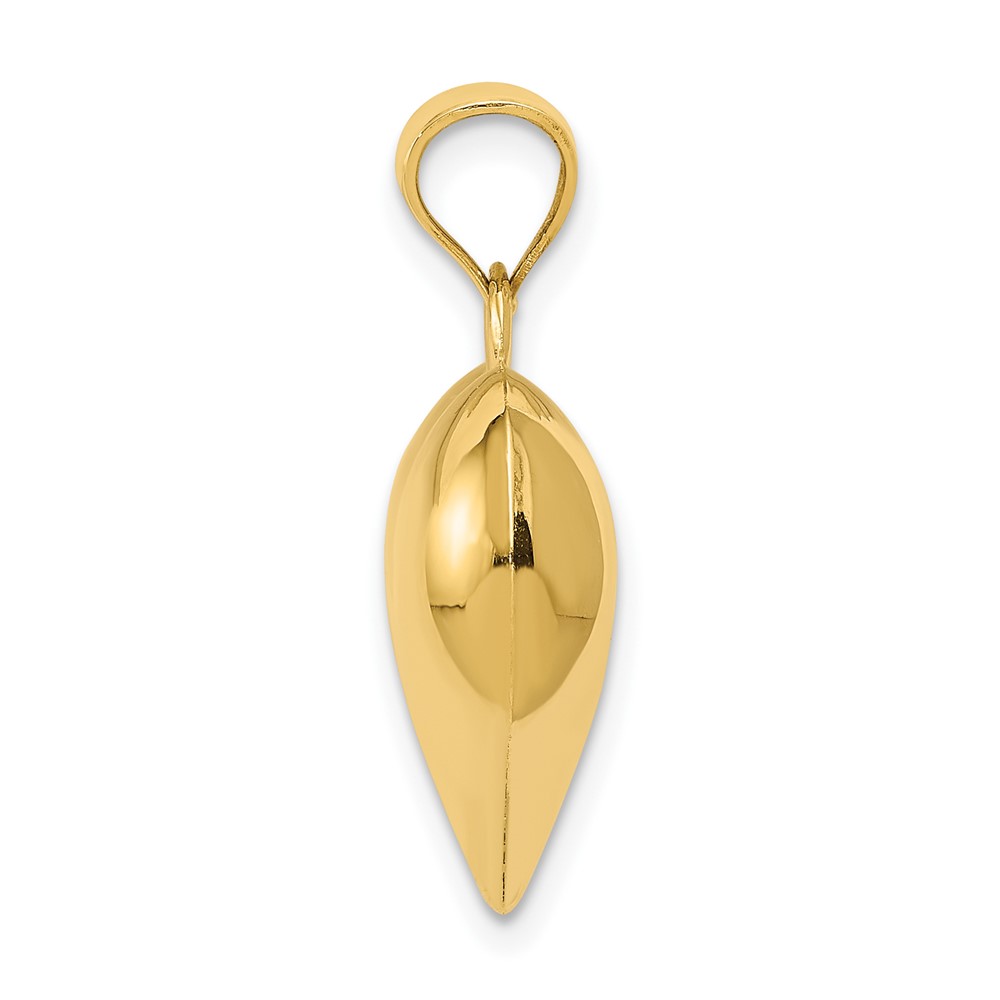 10K Polished 3-D Heart Pendant (10C2912)