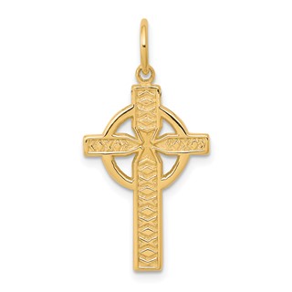 10K Iona Cross Charm