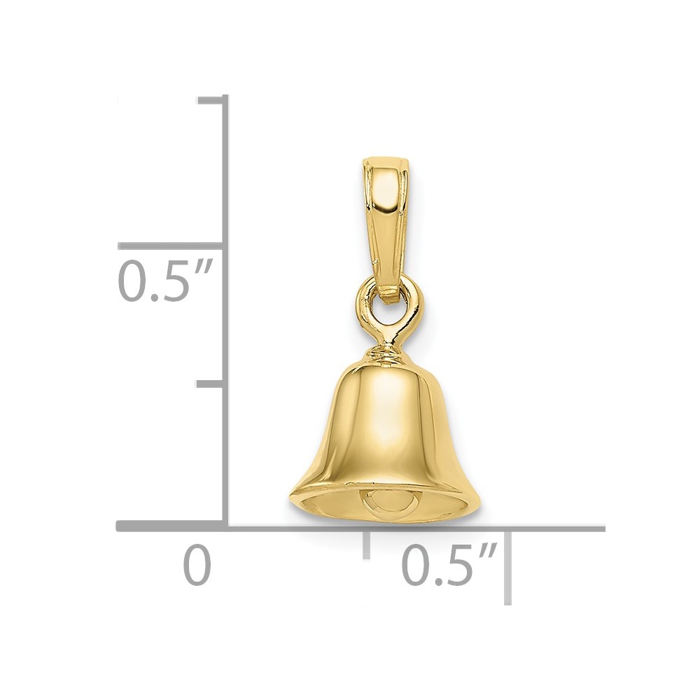 10K 3-D Moveable Bell Pendant (10C2951)