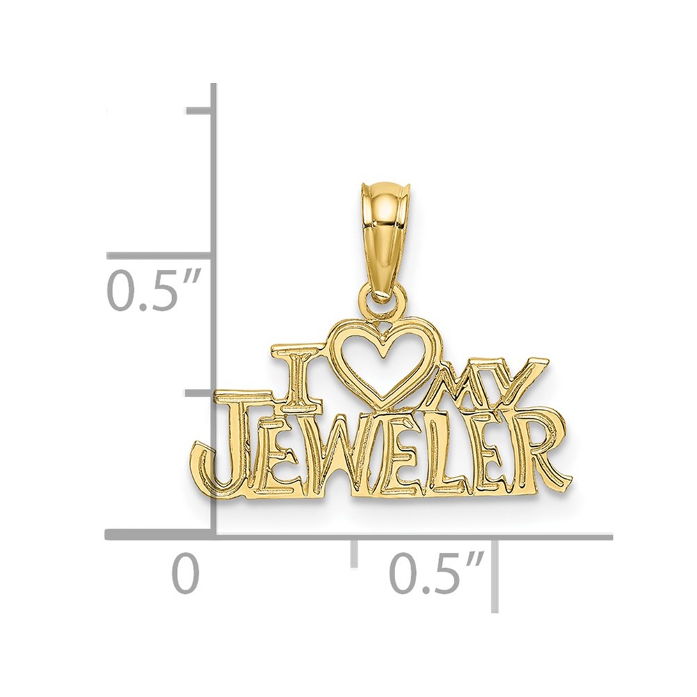 10k I HEART MY JEWELER Charm (10C2962)