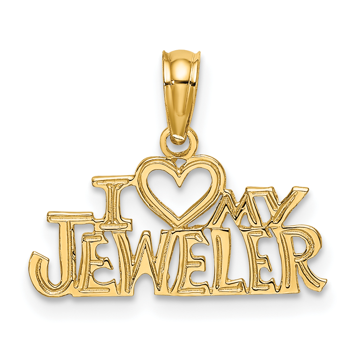 10k I HEART MY JEWELER Charm (10C2962)