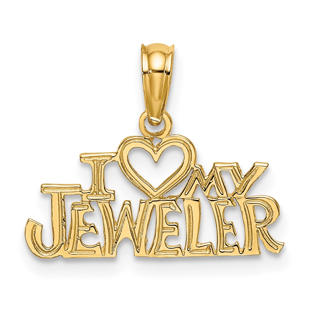 10k I HEART MY JEWELER Charm (10C2962)