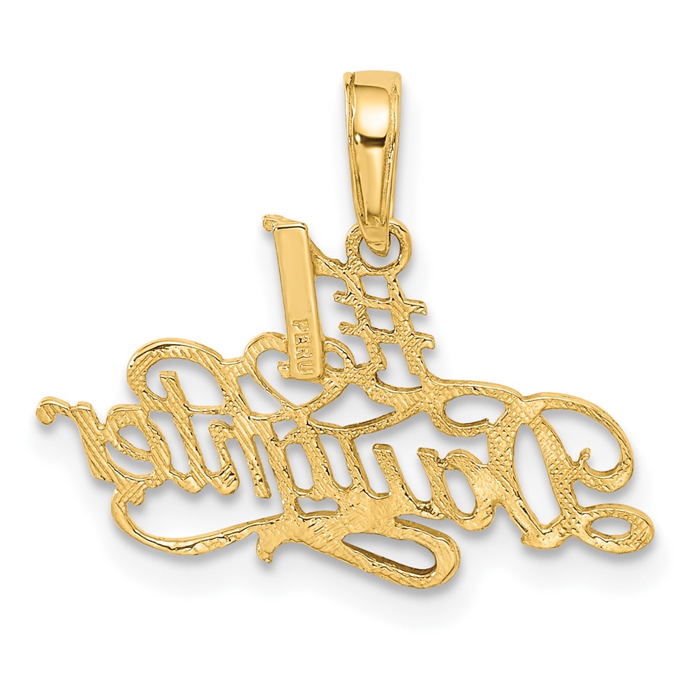 10k #1 Daughter Pendant (10C3012)