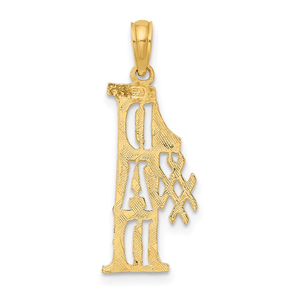 10K #1 DAD Cut-Out Vertical Pendant (10C3015)