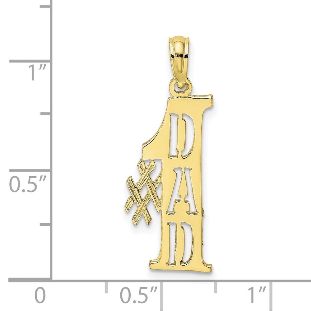 10K #1 DAD Cut-Out Vertical Pendant (10C3015)
