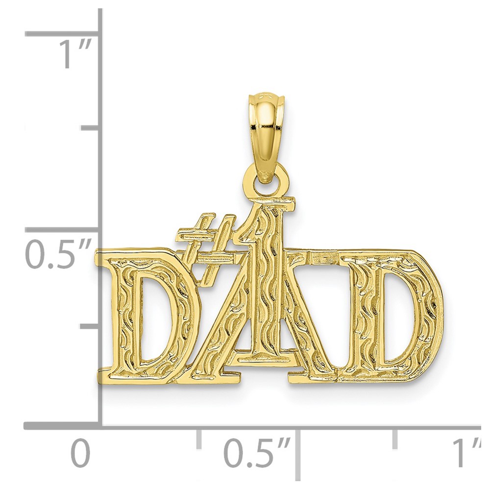 10K #1 DAD Pendant (10C3024)