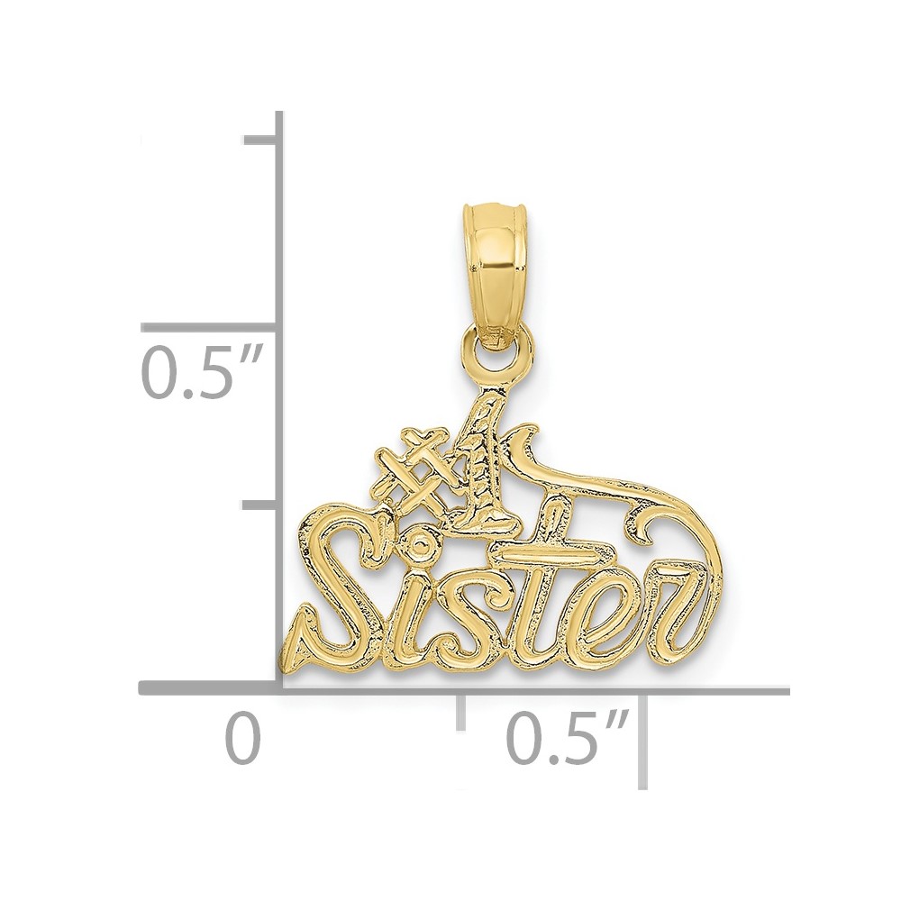 10k #1 Sister Pendant (10C3025)