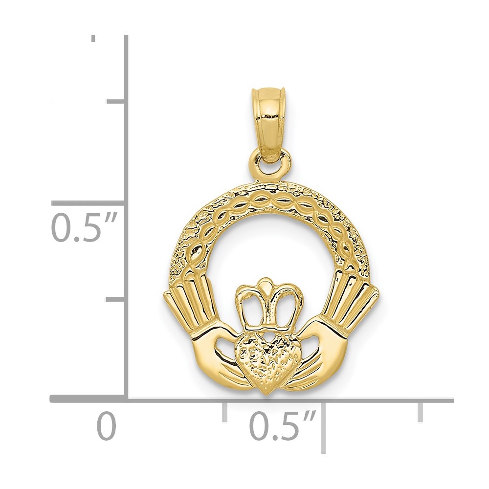 10k Claddagh Charm (10C3035)