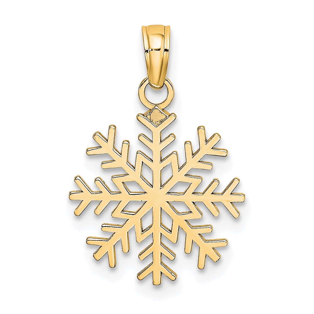 10k Snowflake Pendant (10C3062)