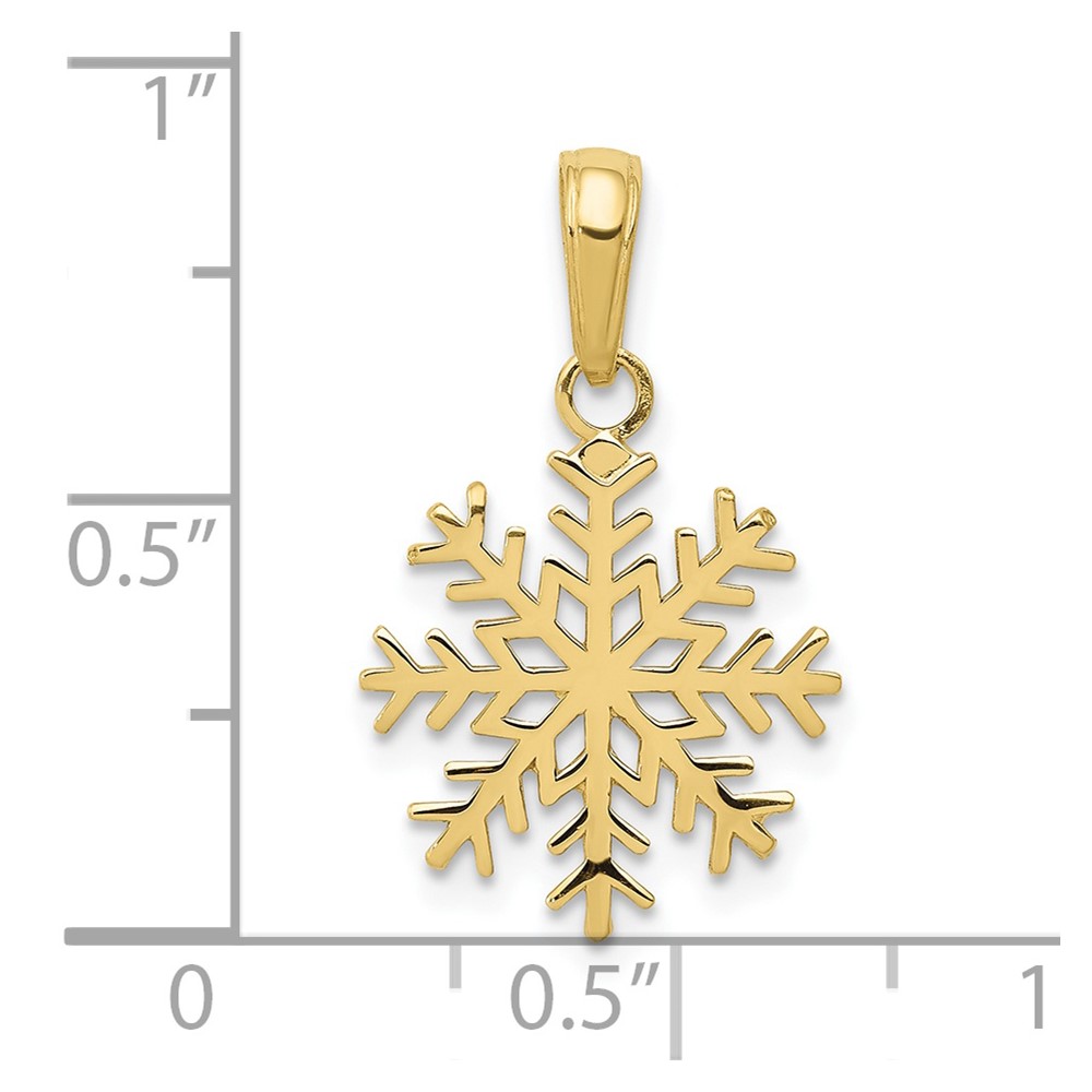 10k Snowflake Pendant (10C3062)