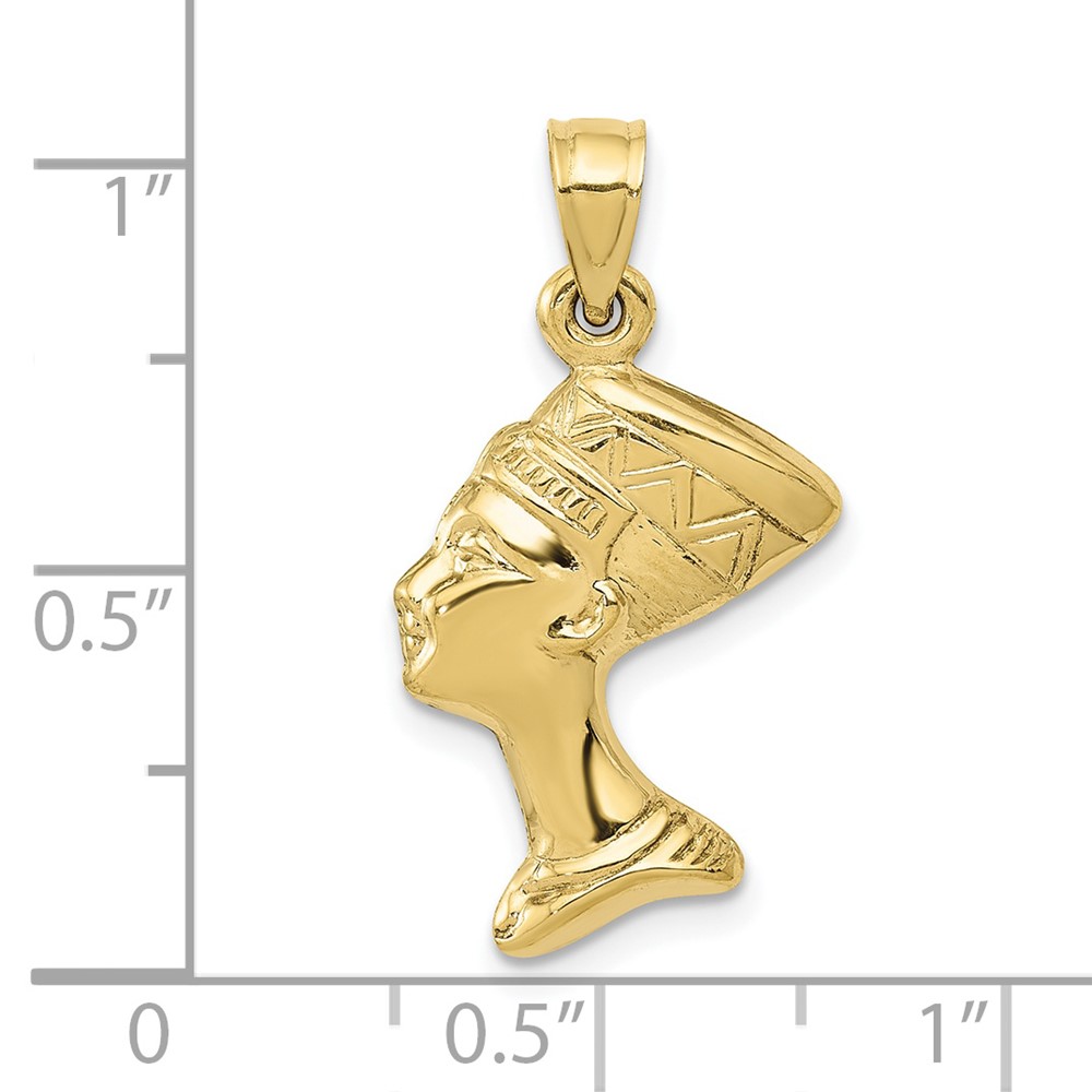 10k 3-D Nefertiti Pendant (10C3068)
