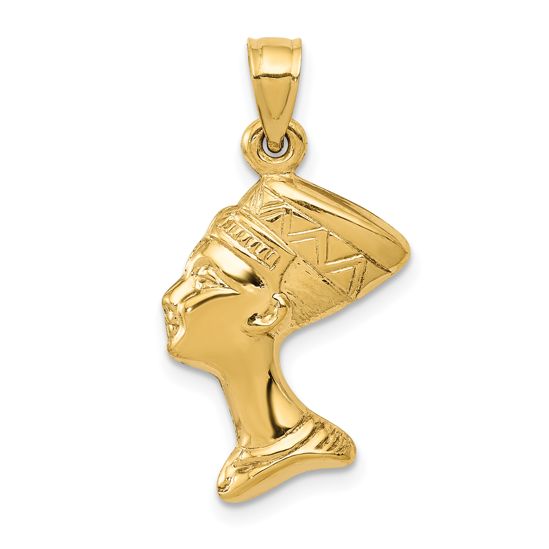 10k 3-D Nefertiti Pendant (10C3068)