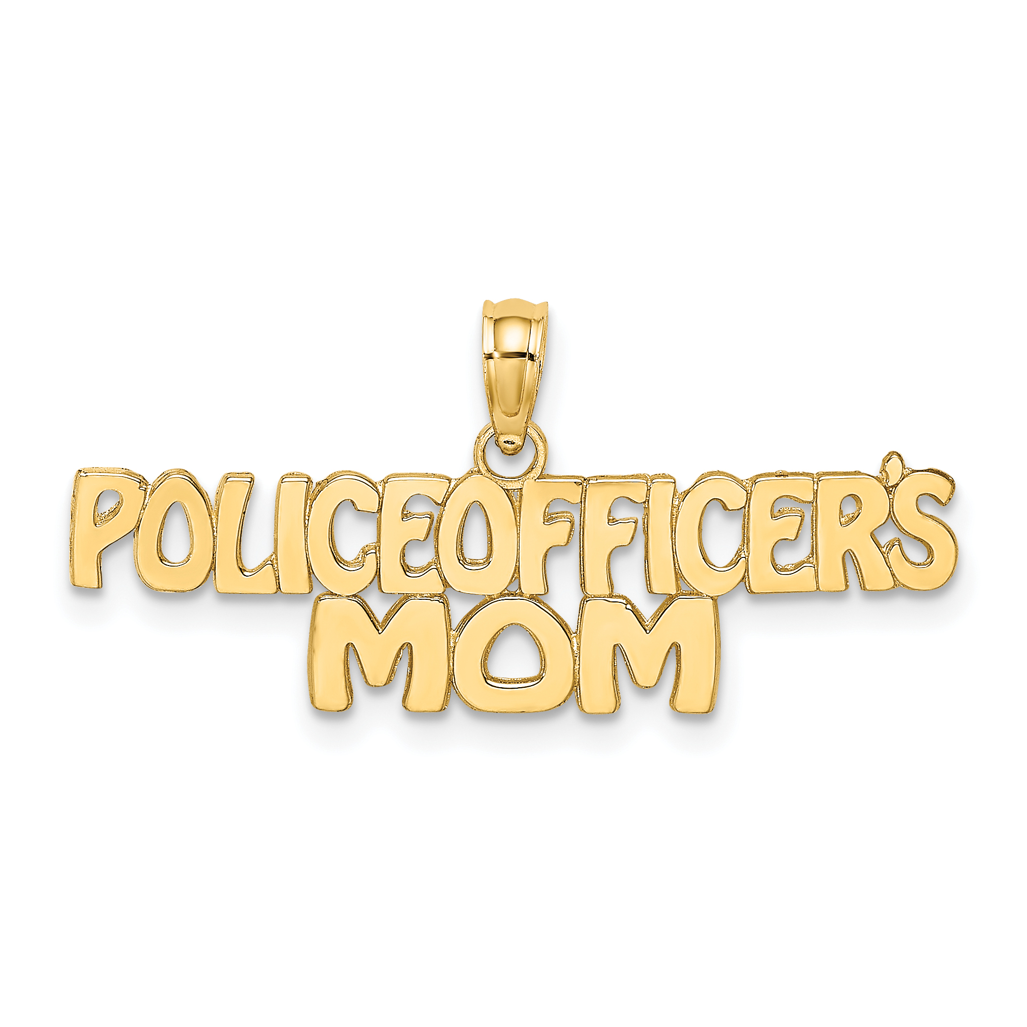 10k POLICE OFFICER'S MOM Charm (10C3100)