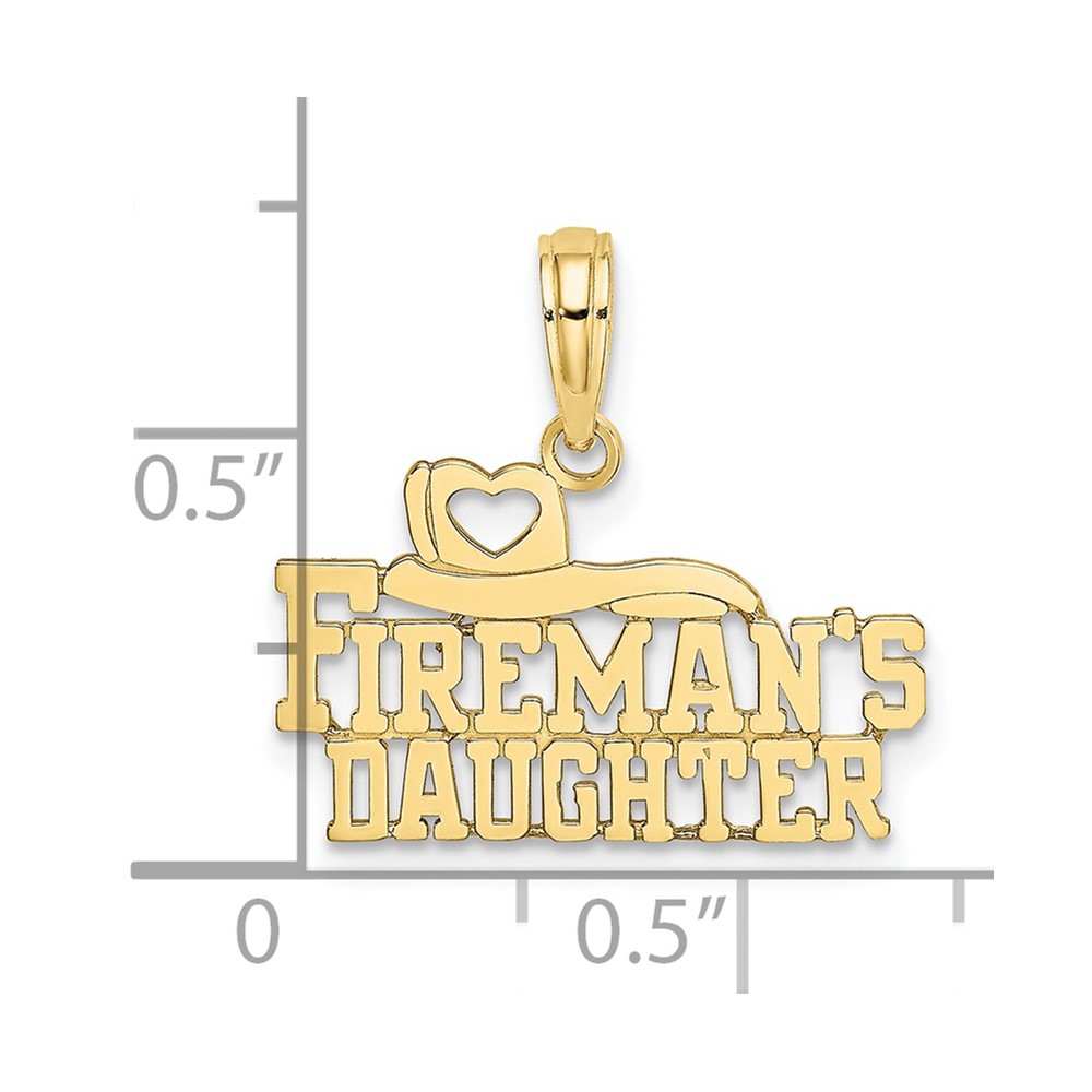 10k FIREMAN'S DAUGHTER Charm (10C3101)