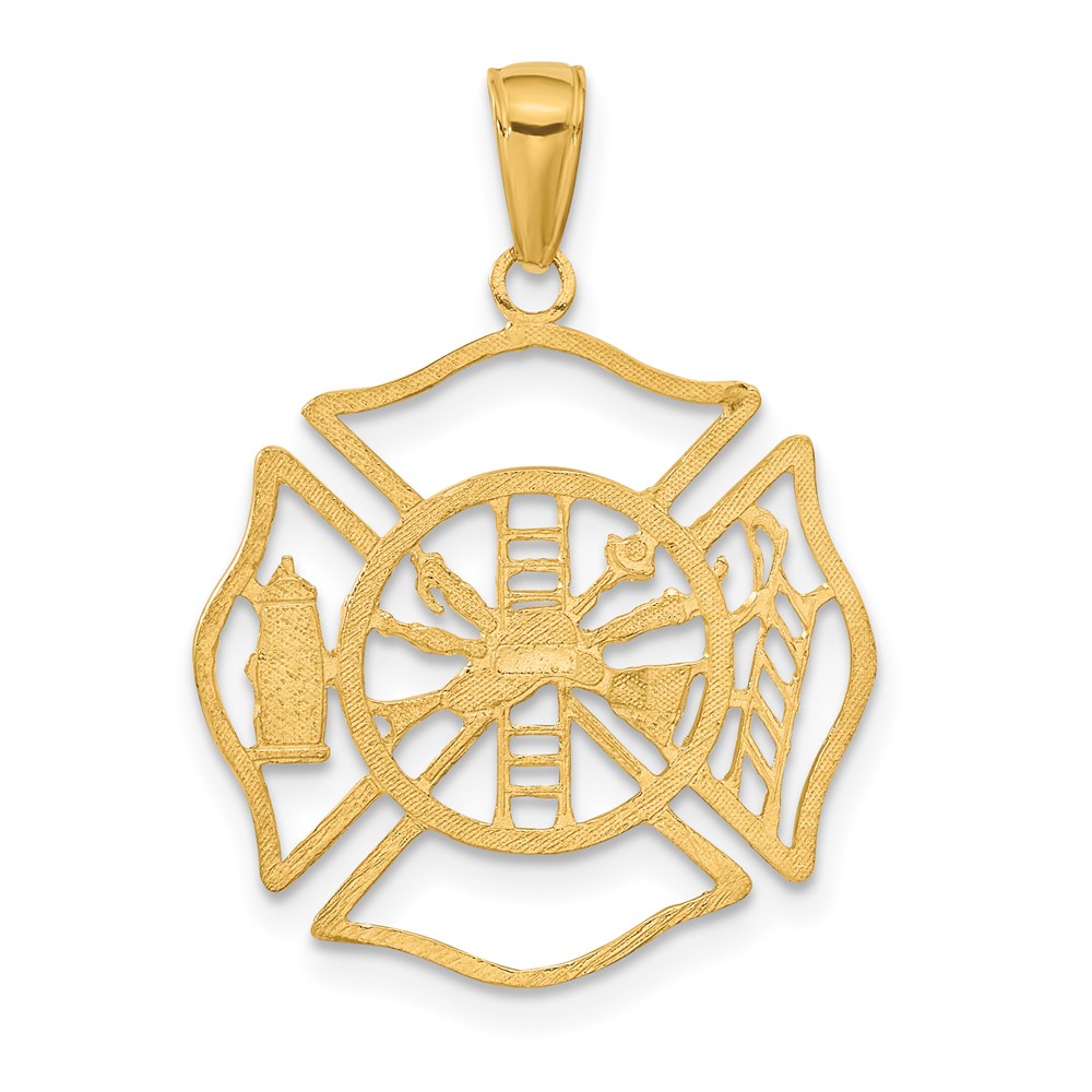10k Fireman Shield Pendant (10C3108)