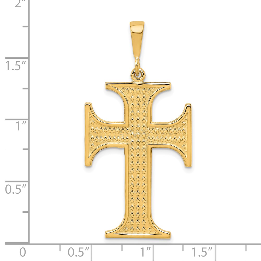 10k Cross Charm (10C314)
