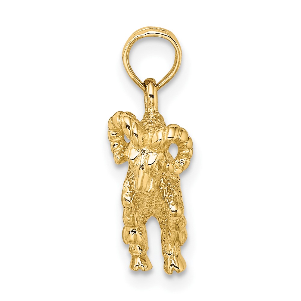 10K 3-D Aries Zodiac Pendant (10C3143)