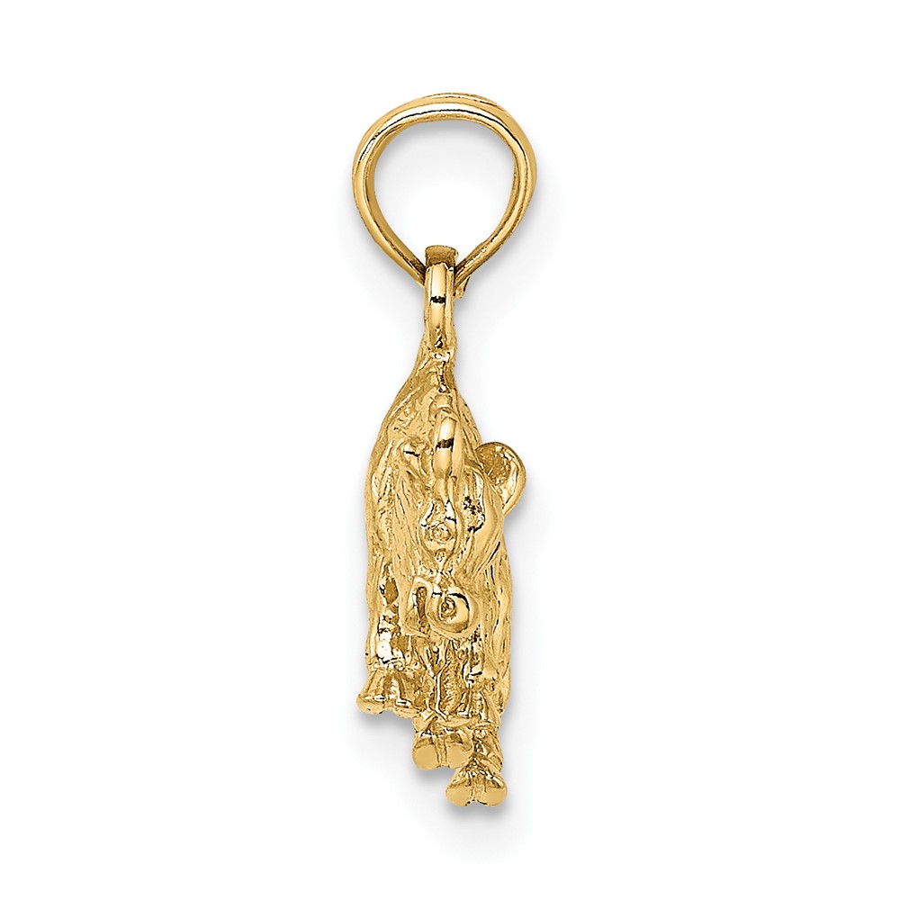10K 3-D Taurus Zodiac Pendant (10C3144)
