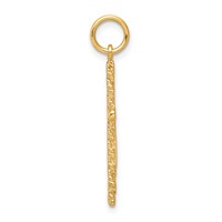 10K Nugget Cross Charm view 2