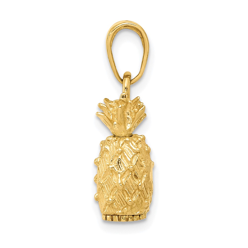 10k 3-D Pineapple Pendant (10C3204)