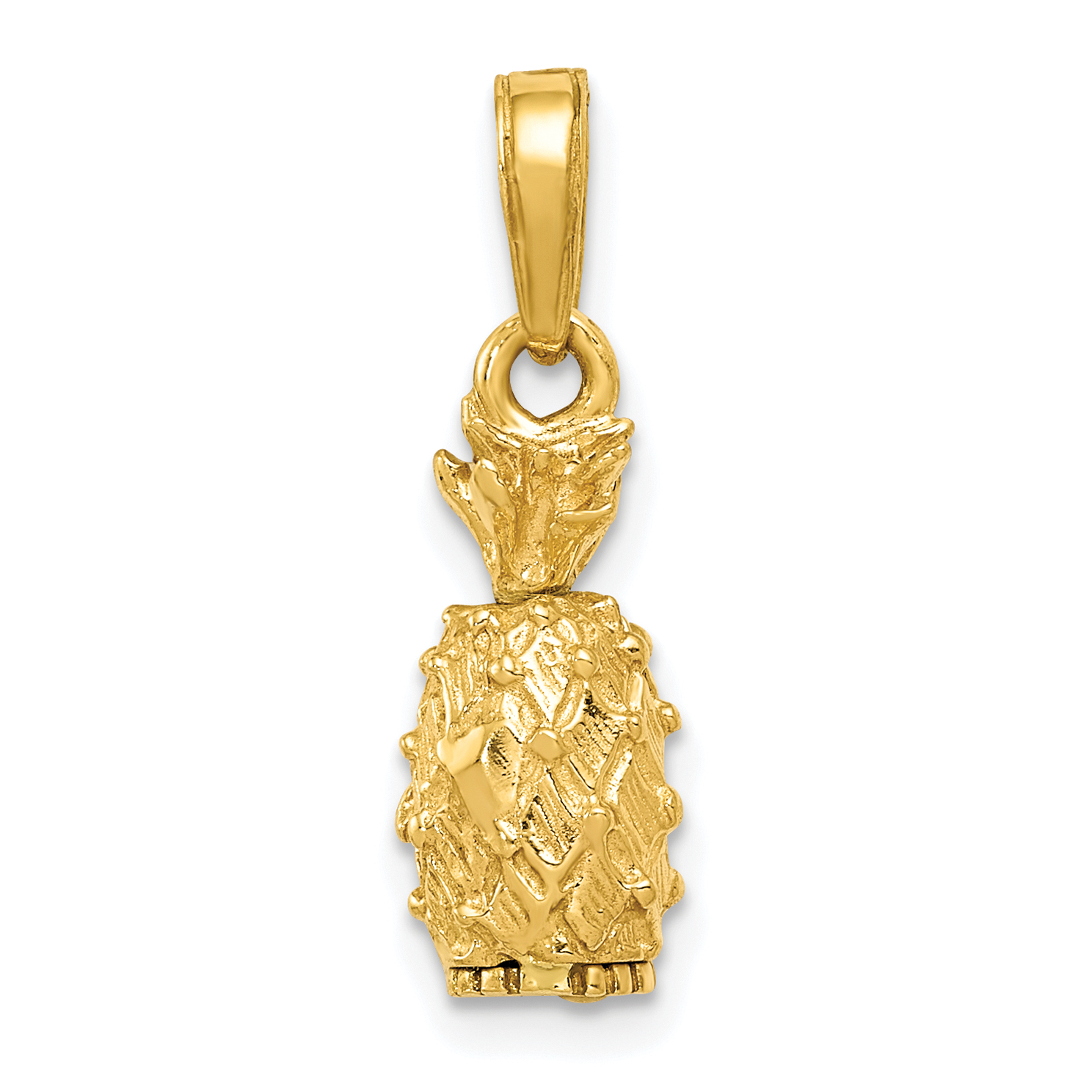 10k 3-D Pineapple Pendant (10C3204)