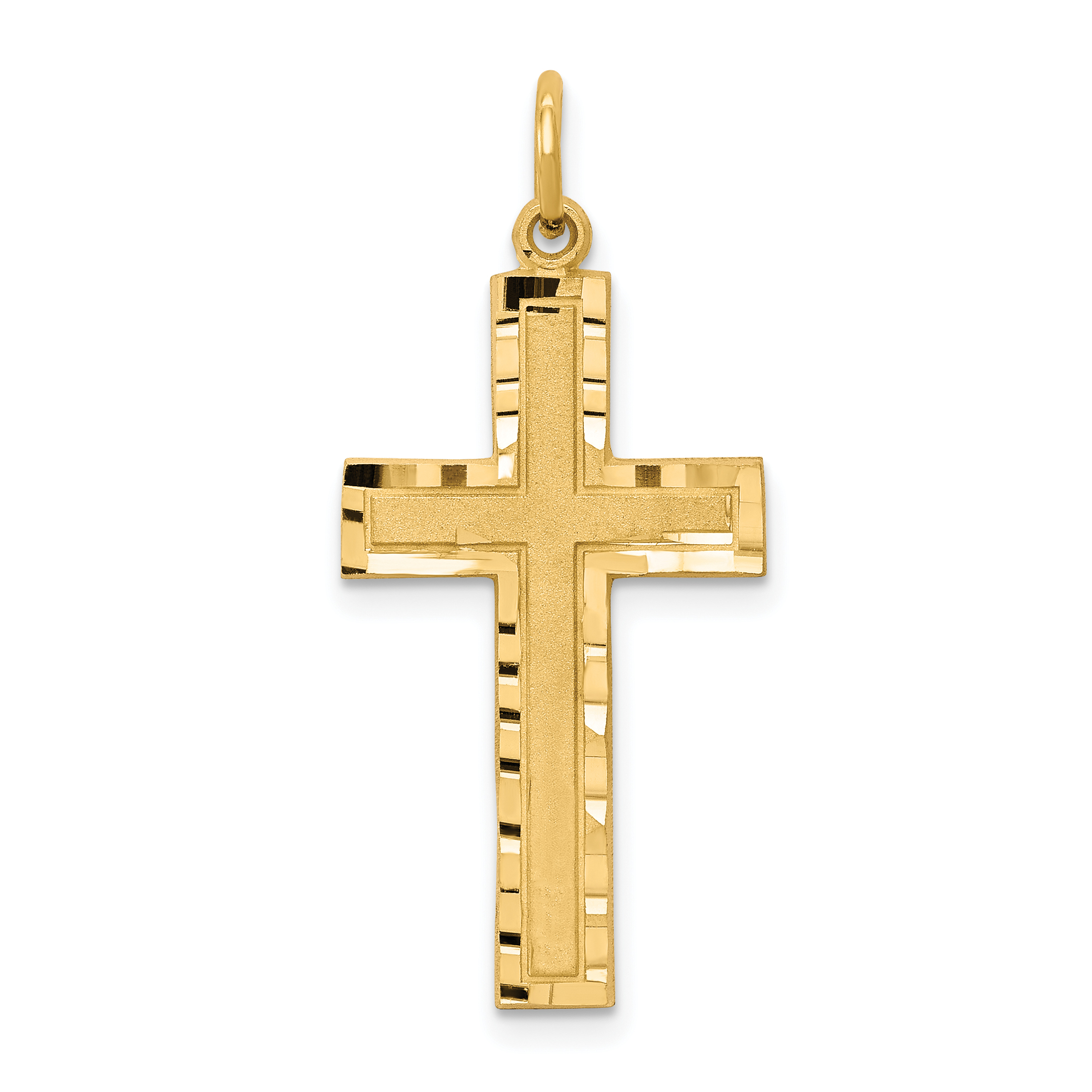 10k Cross Charm (10C322)