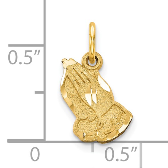 Gold Praying Hand Pendants
