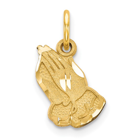Gold Praying Hand Pendants