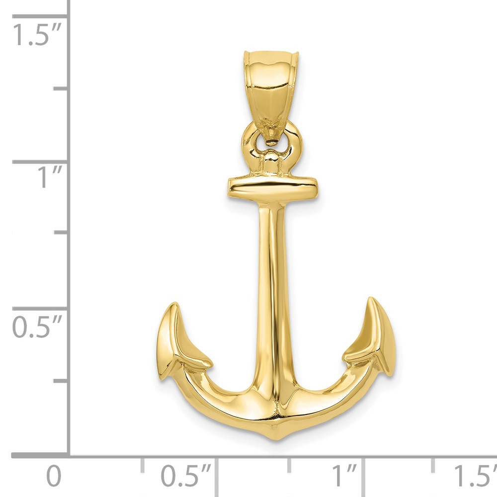 10K 3-D Anchor Pendant (10C3341)