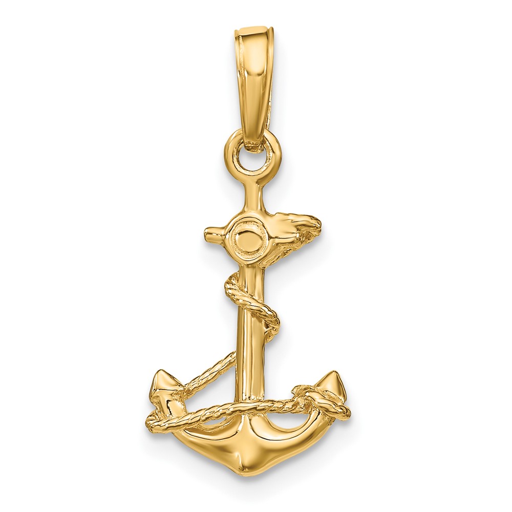 10k 3-D Anchor with Rope Pendant (10C3343)