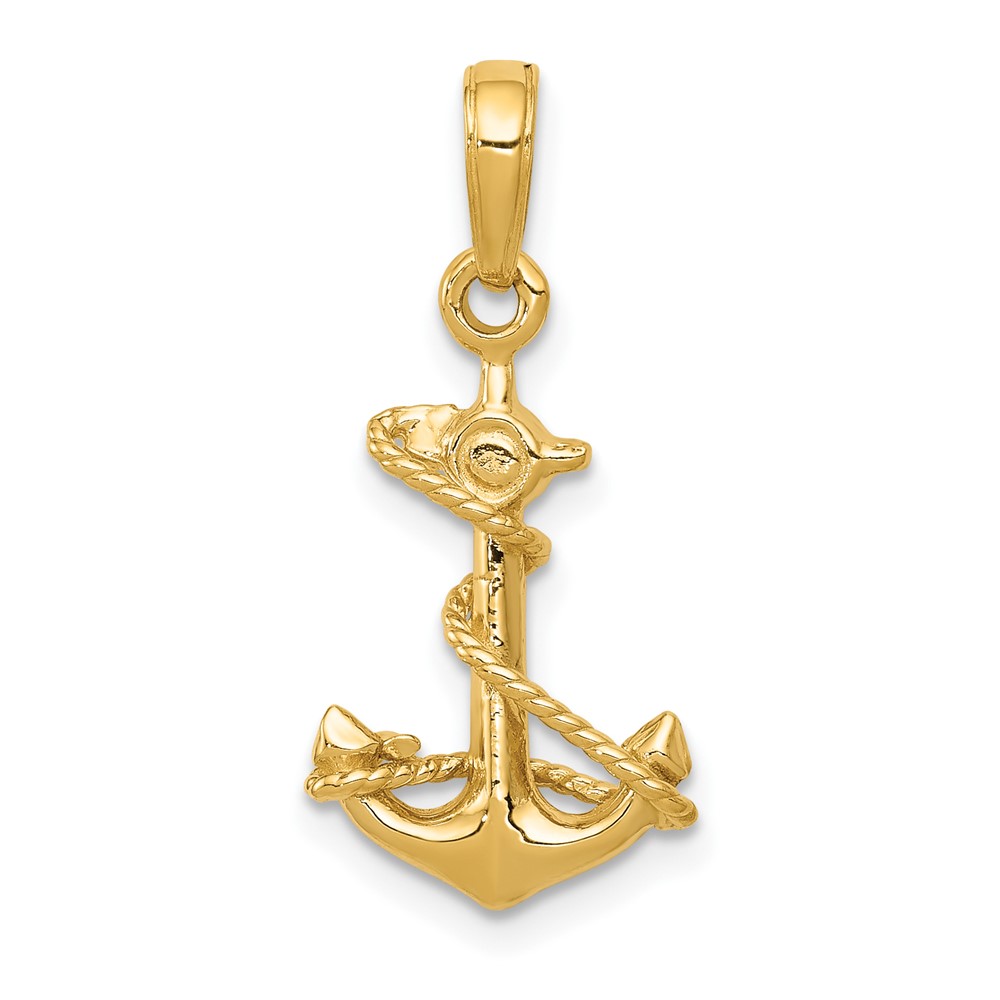 10k 3-D Anchor with Rope Pendant (10C3343)