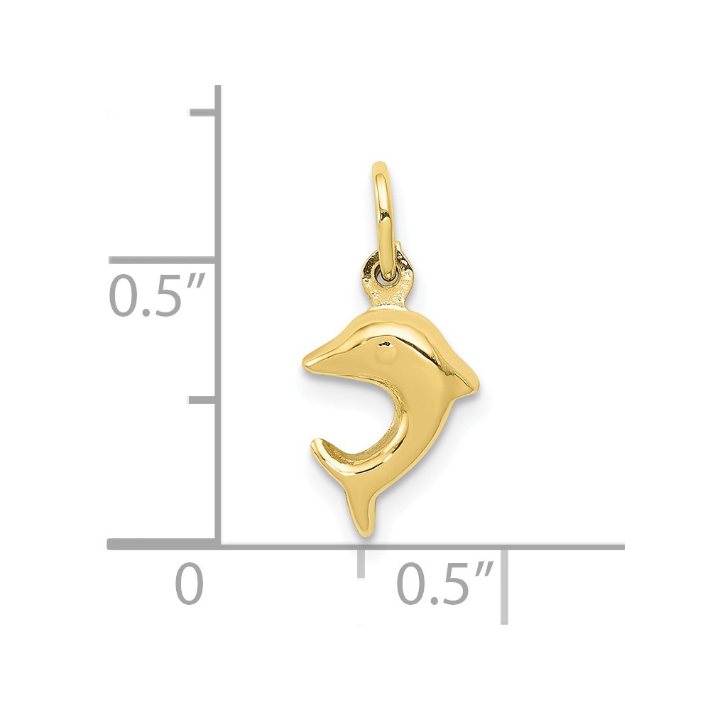 10k Dolphin Charm (10C3438)