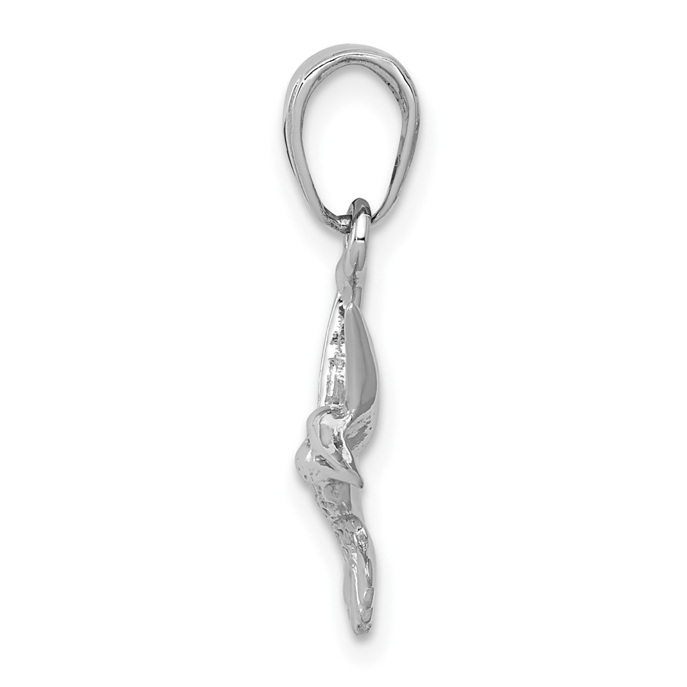 10k White Gold Hummingbird Charm (10C3472W)