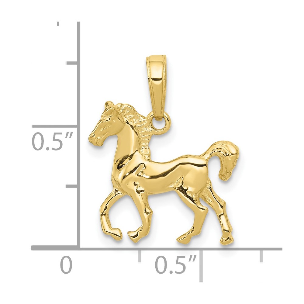 10k Standing Horse Pendant (10C3504)