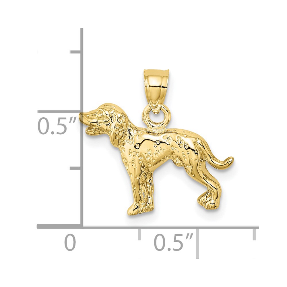 10k Dalmatian Dog Charm (10C3510)