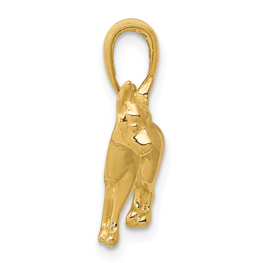 10K Chihuahua Dog Pendant (10C3511)