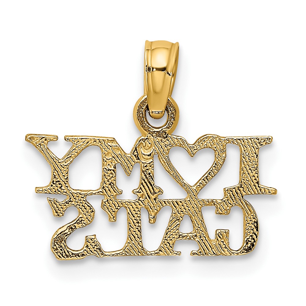 10k I HEART MY CATS Charm (10C3520)