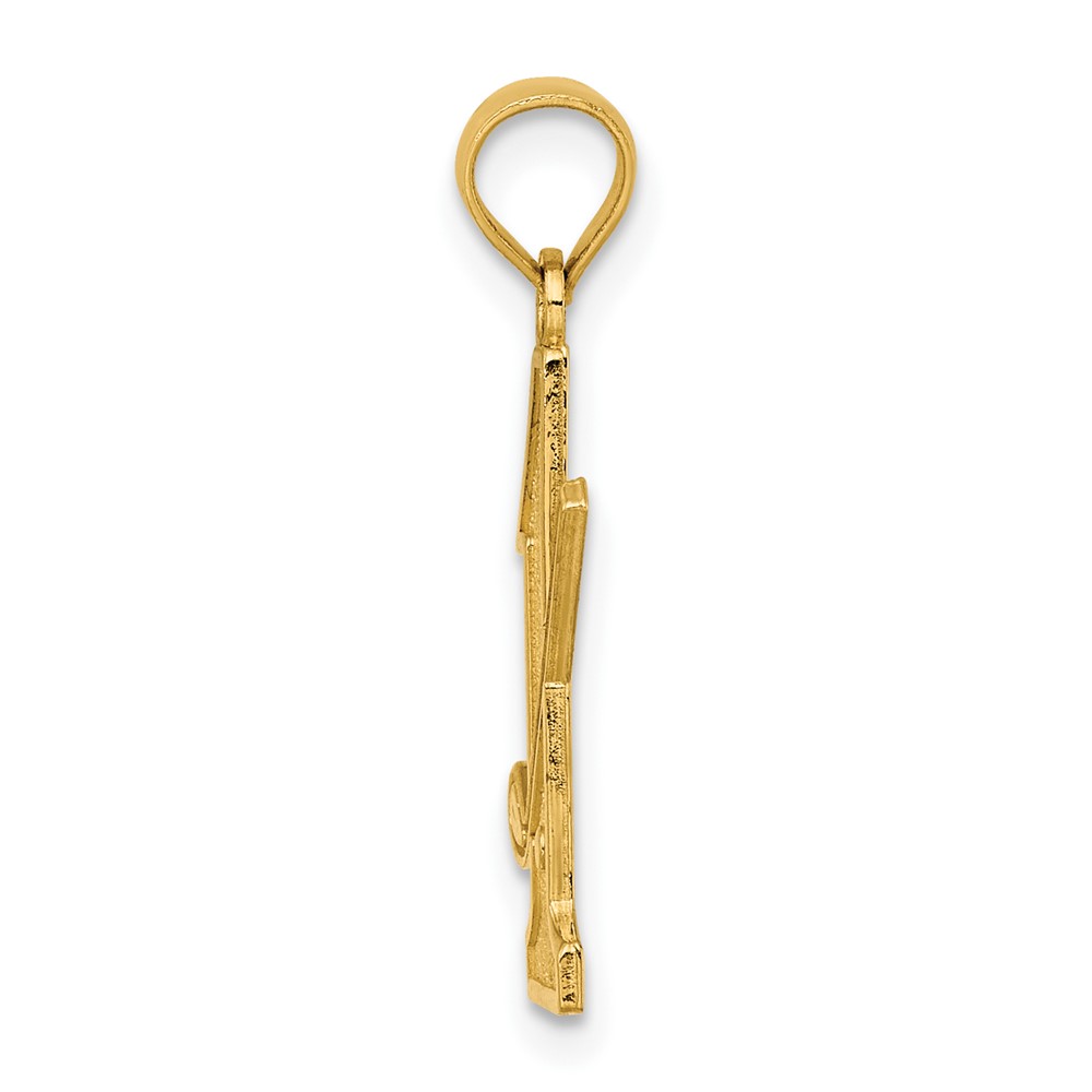 10k Golf Club and Ball on #1 Charm (10C3545)