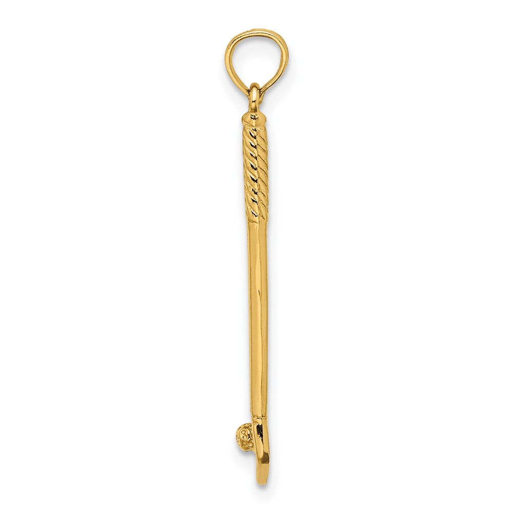 10k 3-D Single Golf Club with Ball Charm (10C3547)