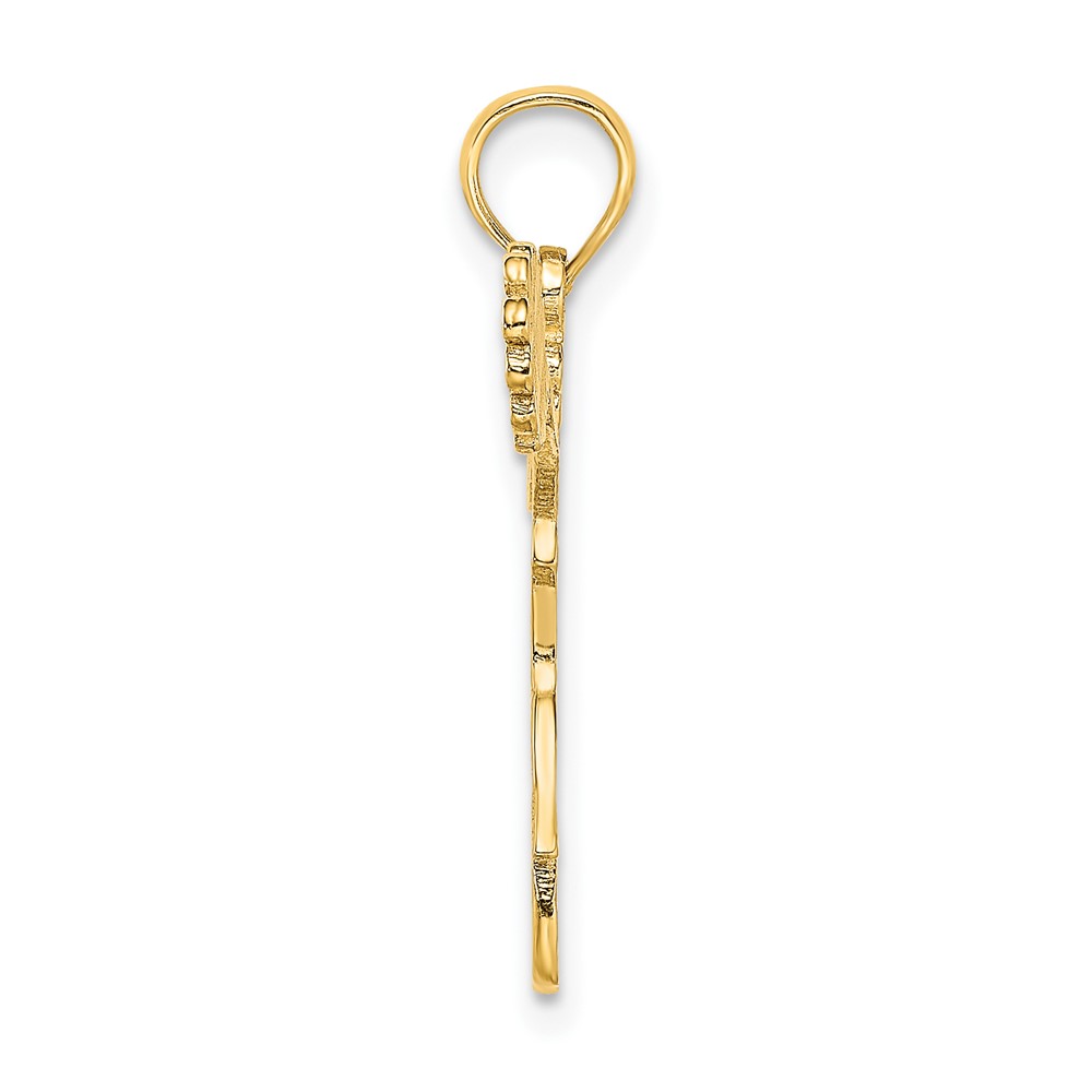 10k Cheerleader Jumping with Pom-Pom's Charm (10C3555)