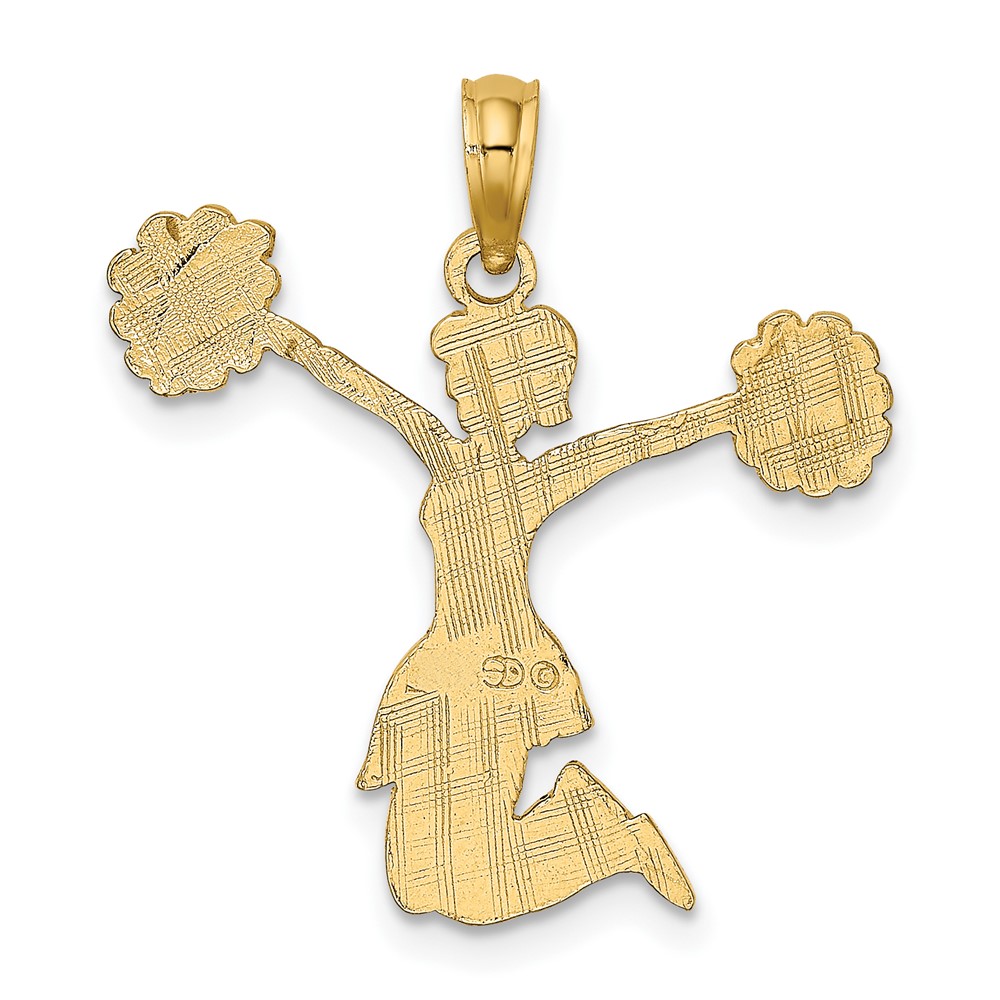10k Cheerleader Jumping with Pom-Pom's Charm (10C3555)