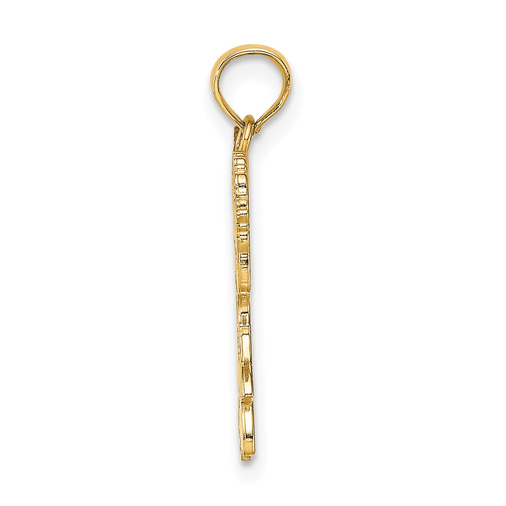 10K Cheerleader Jumping with Pom-Pom's Pendant (10C3556)