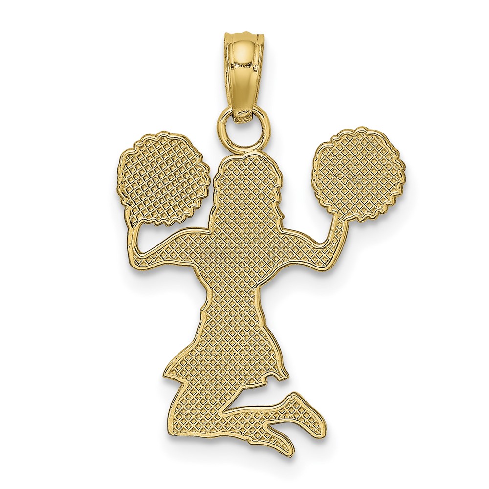 10K Cheerleader Jumping with Pom-Pom's Pendant (10C3556)