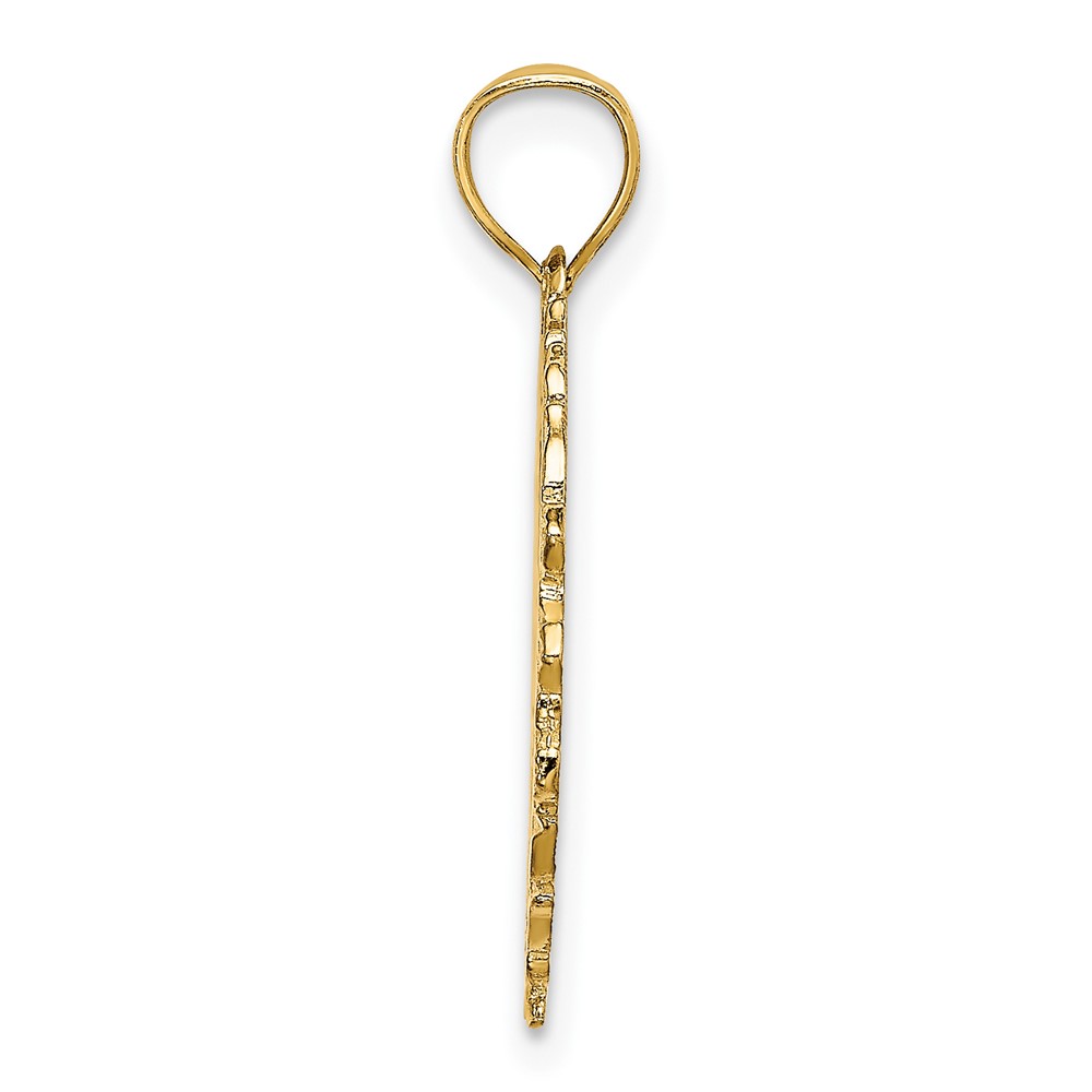 10k Dart Board and Darts in Leaf Design Charm (10C3570)