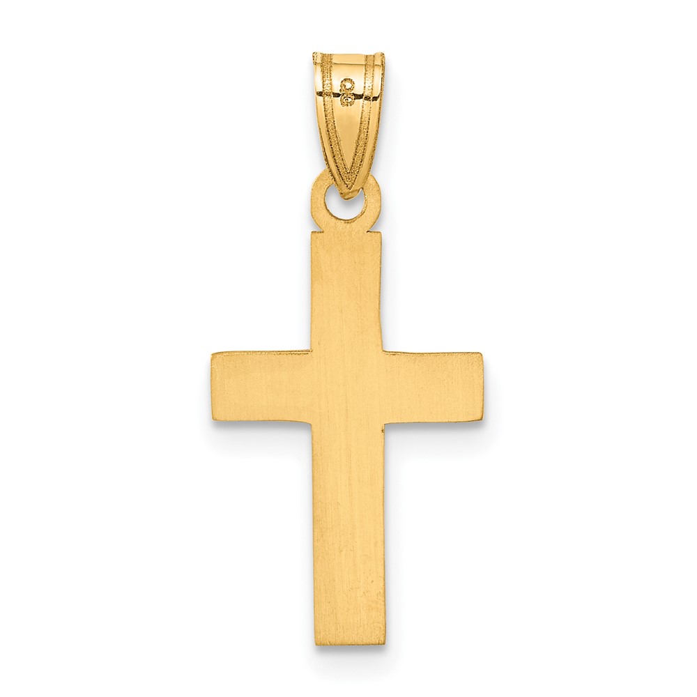 10K Polished Cross Charm (10C3601)