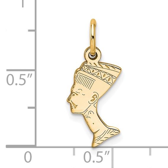 Gold Polished Nefertiti Pendants